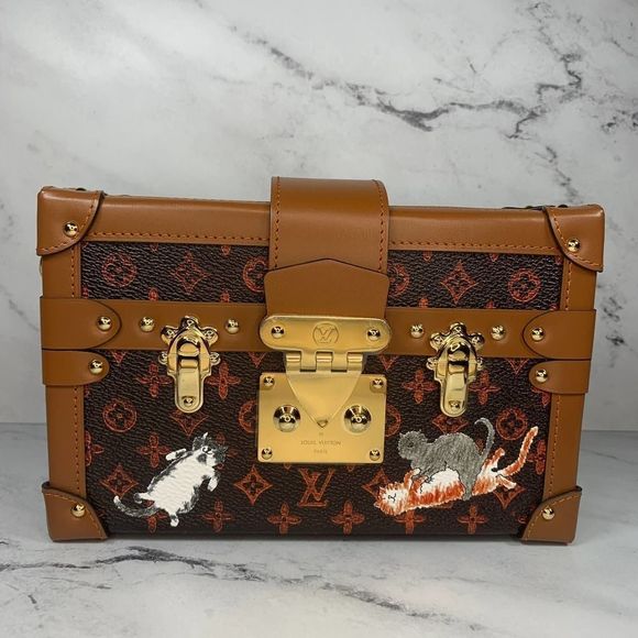 Louis Vuitton Catogram Trunk Petite Malle cat bag crossbody LV Grace Coddington - Picture 8 of 15